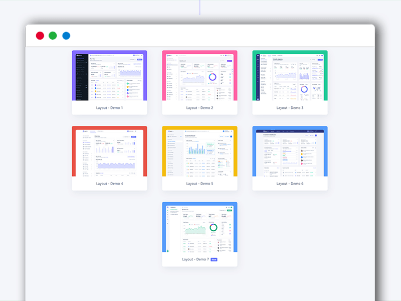 前端多模板展示界面html5模板